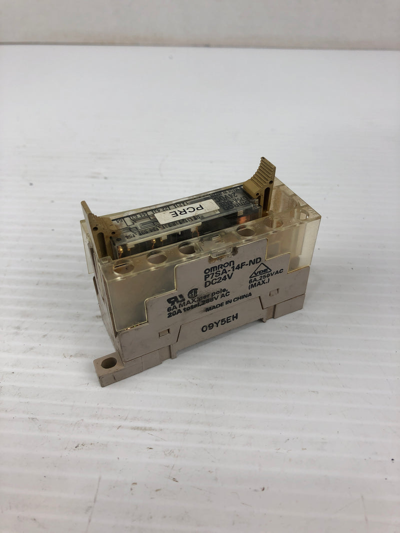 Omron G7SA-4A2B General Purpose Relay 24VDC with Base P7SA-14F-ND 09Y5EH