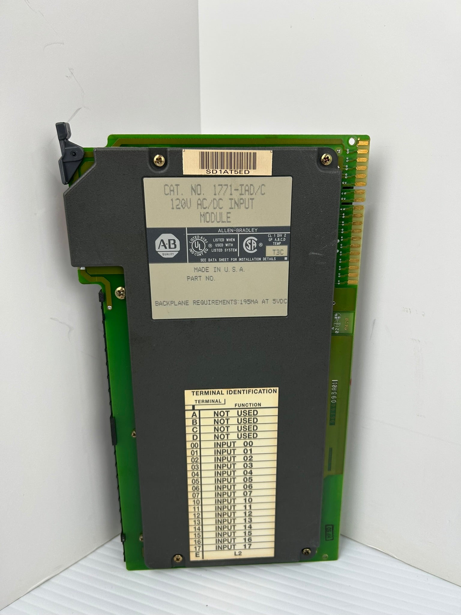 Allen-Bradley 1771-IAD AC/DC Input Module Series C 120V