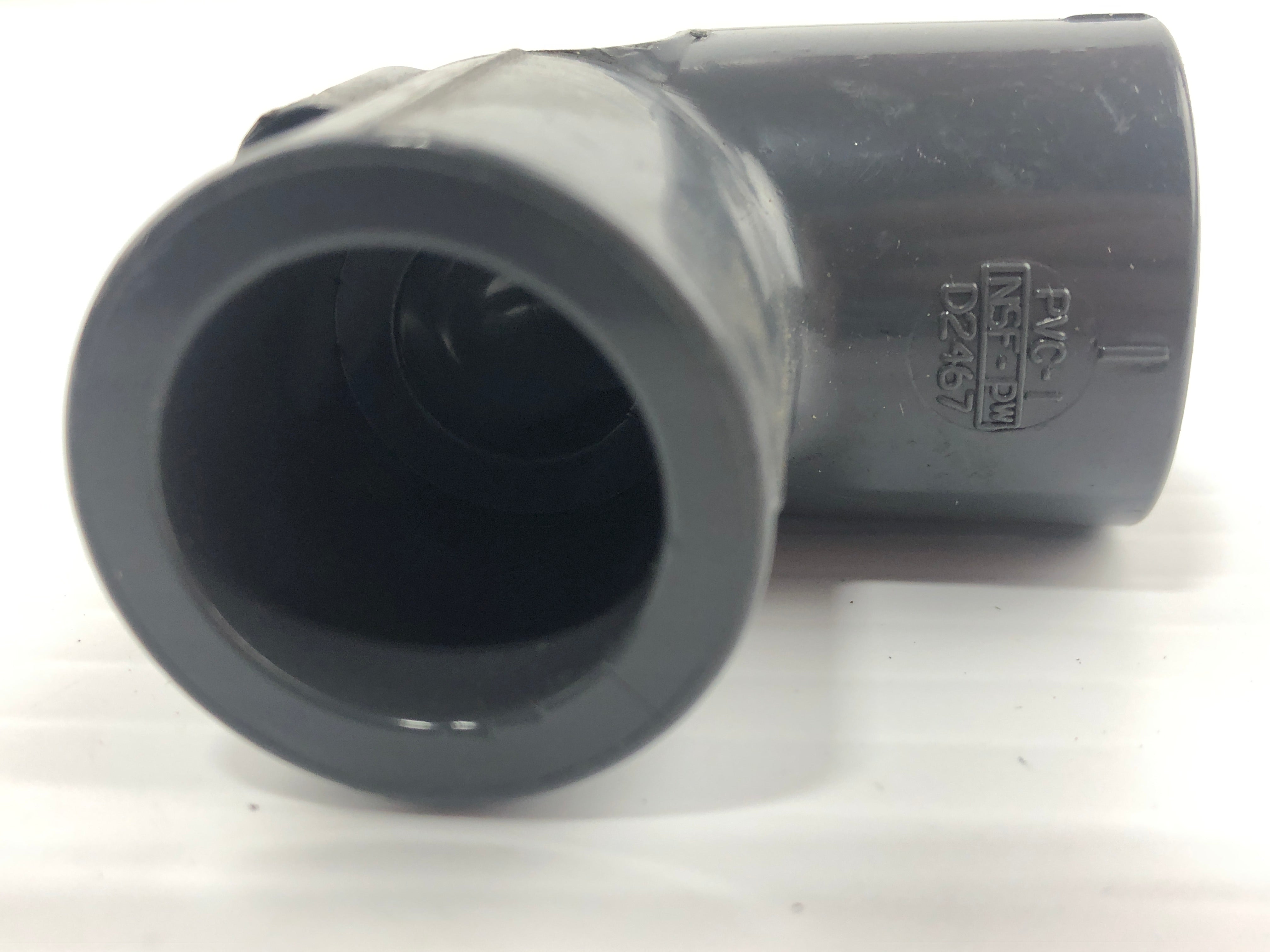 NIBCO Chemtrol D2467 1/2" Tee Gray SCH80
