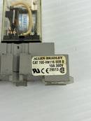 Allen-Bradley 700-HF32A1-4 Relay Series B with 700-HN116 Base - Lot of 3