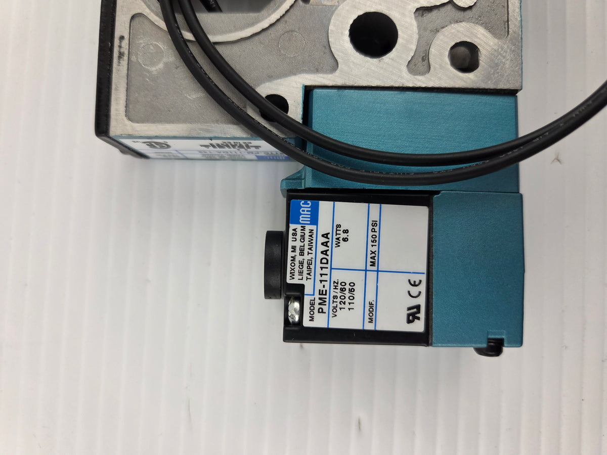 MAC Valves 811C-PM-111DA-142 Solenoid Valve 20-150 PSI 6.8W PME-111DAAA