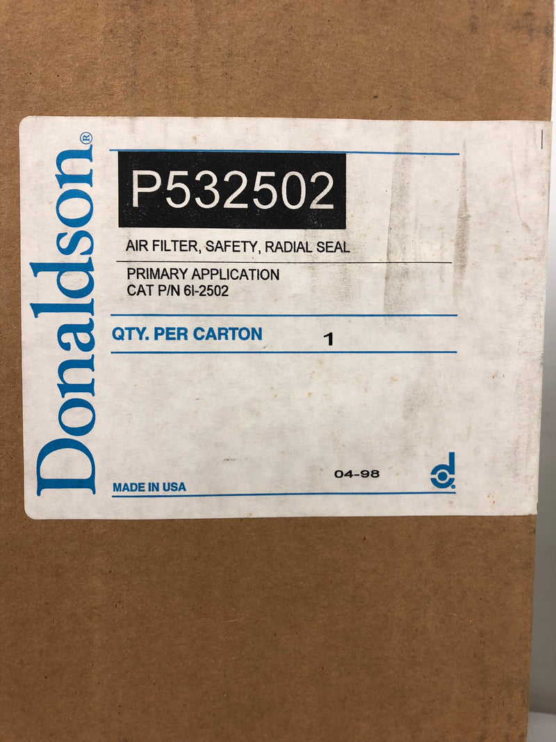 Donaldson P532502 Safety Radial Seal Air Filter