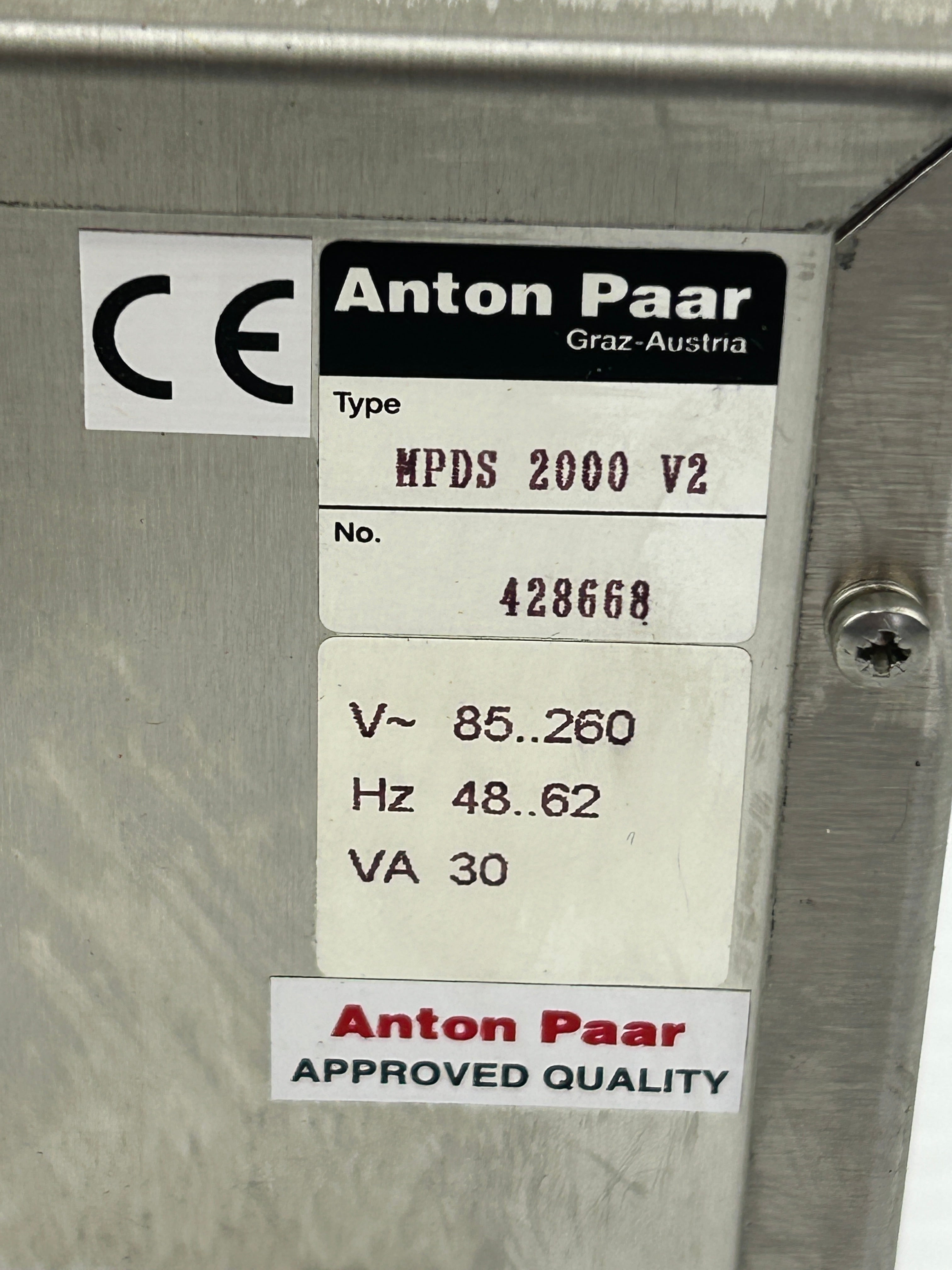 Anton Paar mPDS 2000 V2 Evaluation Unit 428668 30VA 85-260V 48-62Hz