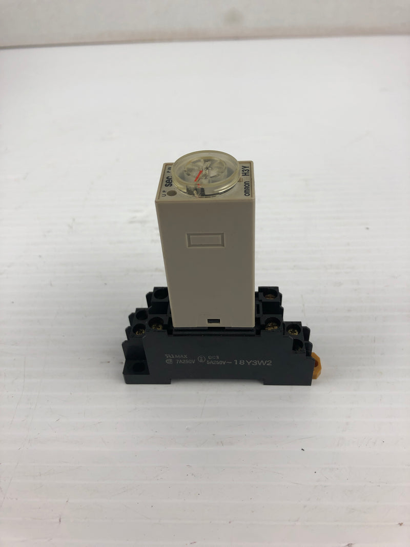 Omron H3Y-2 Timer with Base 18Y3W2