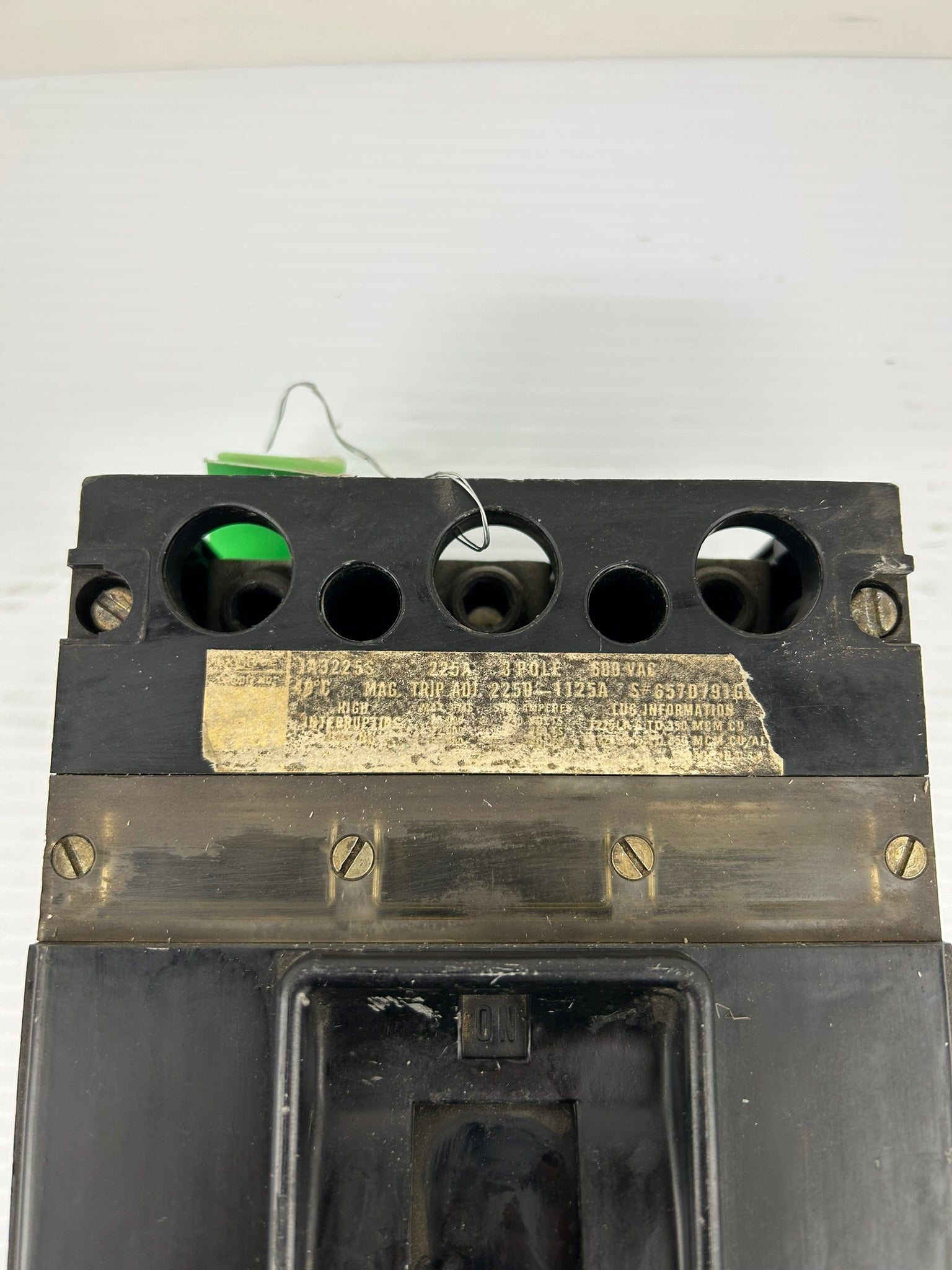Westinghouse JA3225S Circuit Breaker 657D791G 225A 3 Pole 600VAC