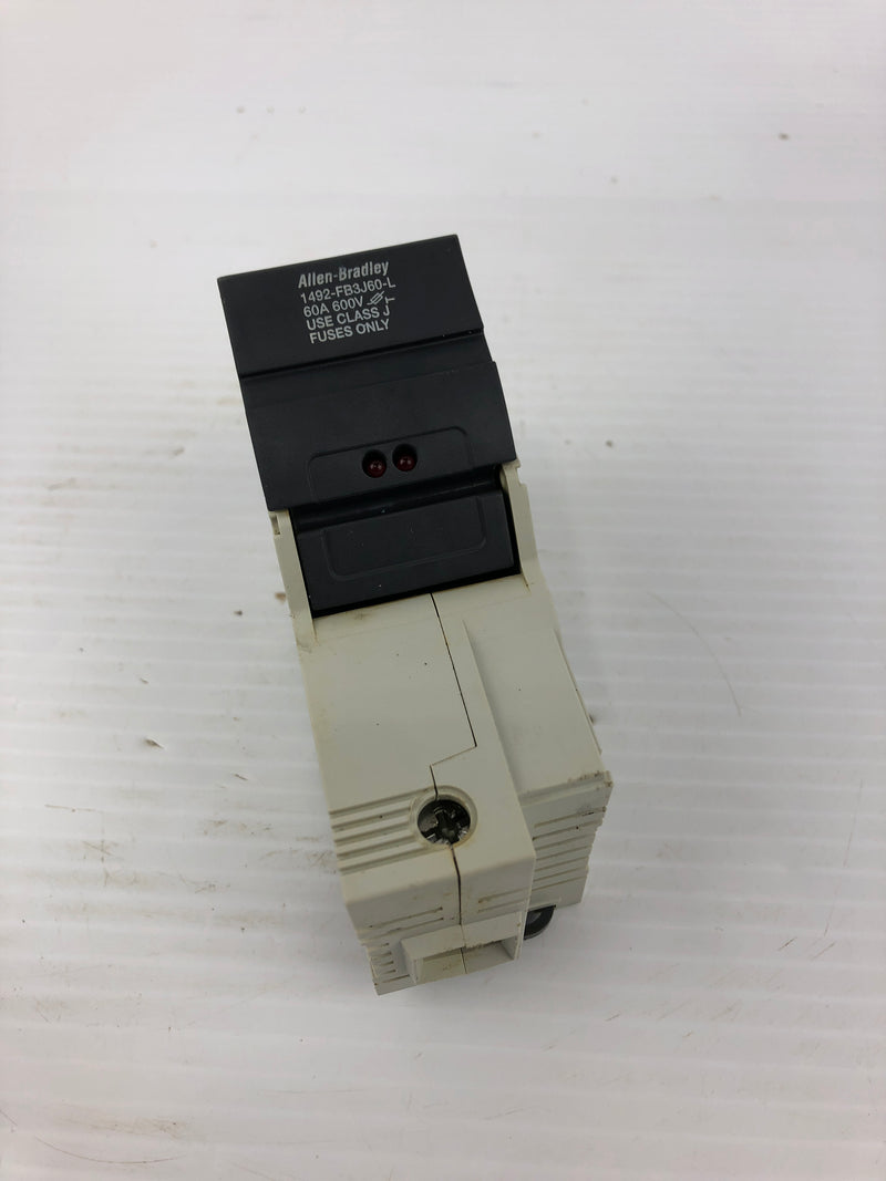 Allen- Bradley 1492-FB3J60-L Fuse Holder Ser. B 600V 60A