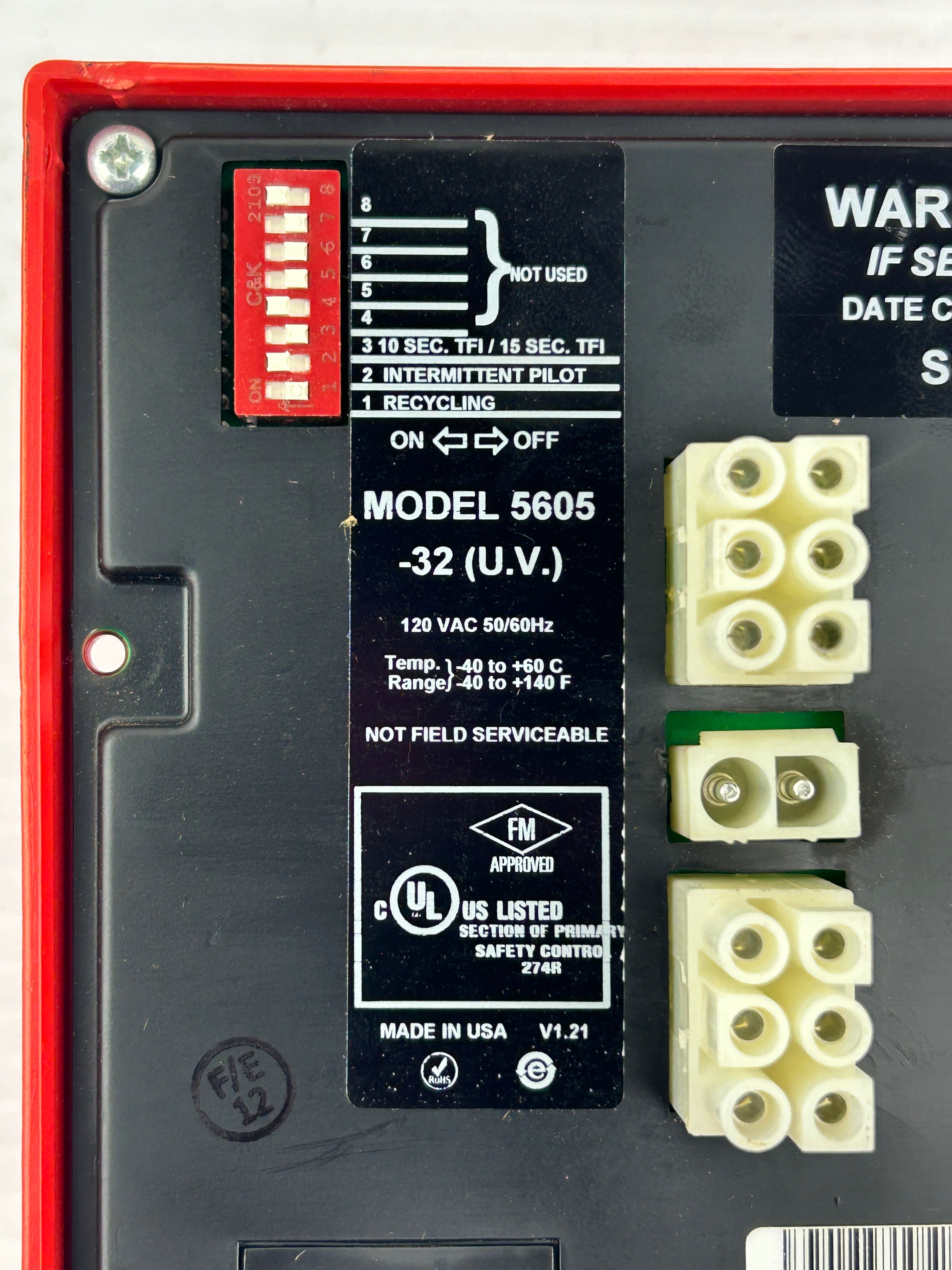 Fireye SB560532AA Flame Signal Rod SB Series Safety Control 5605 -32 (U.V.)