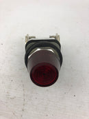 Allen-Bradley 800T-Q24A Pilot Indicator Light Series T Red 24VAC/DC