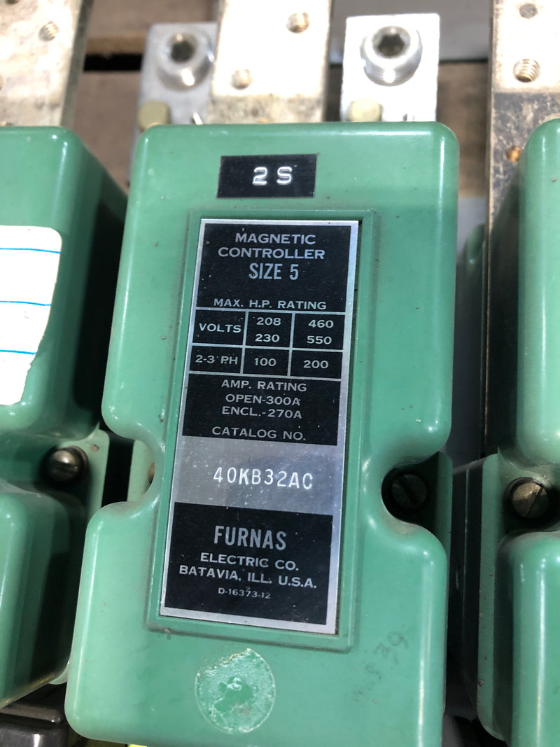 Furnas Electric 40KB32AC Magnetic Controller Size 5