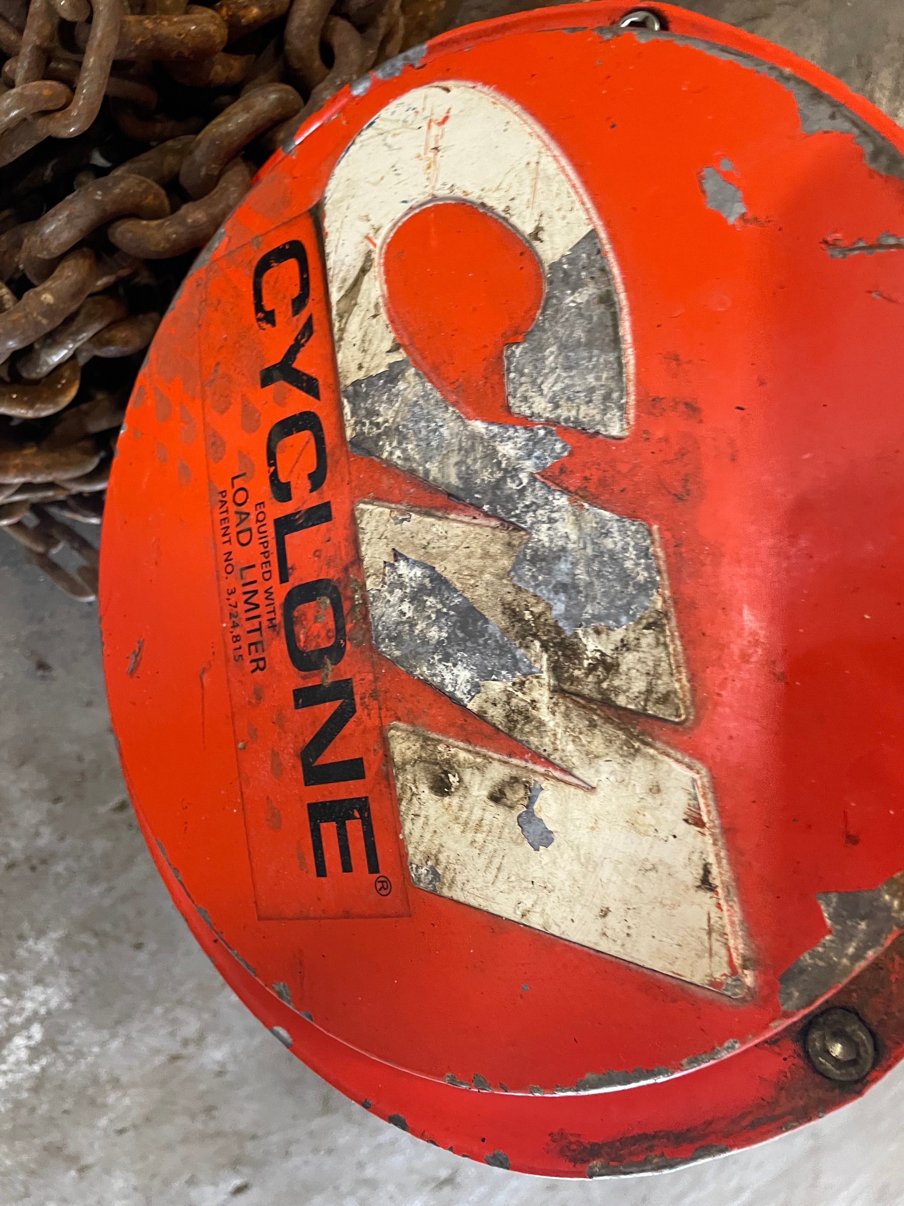 CM Cyclone 2 Ton Manual Chain Fall Hoist with Load Limiter S5867TB