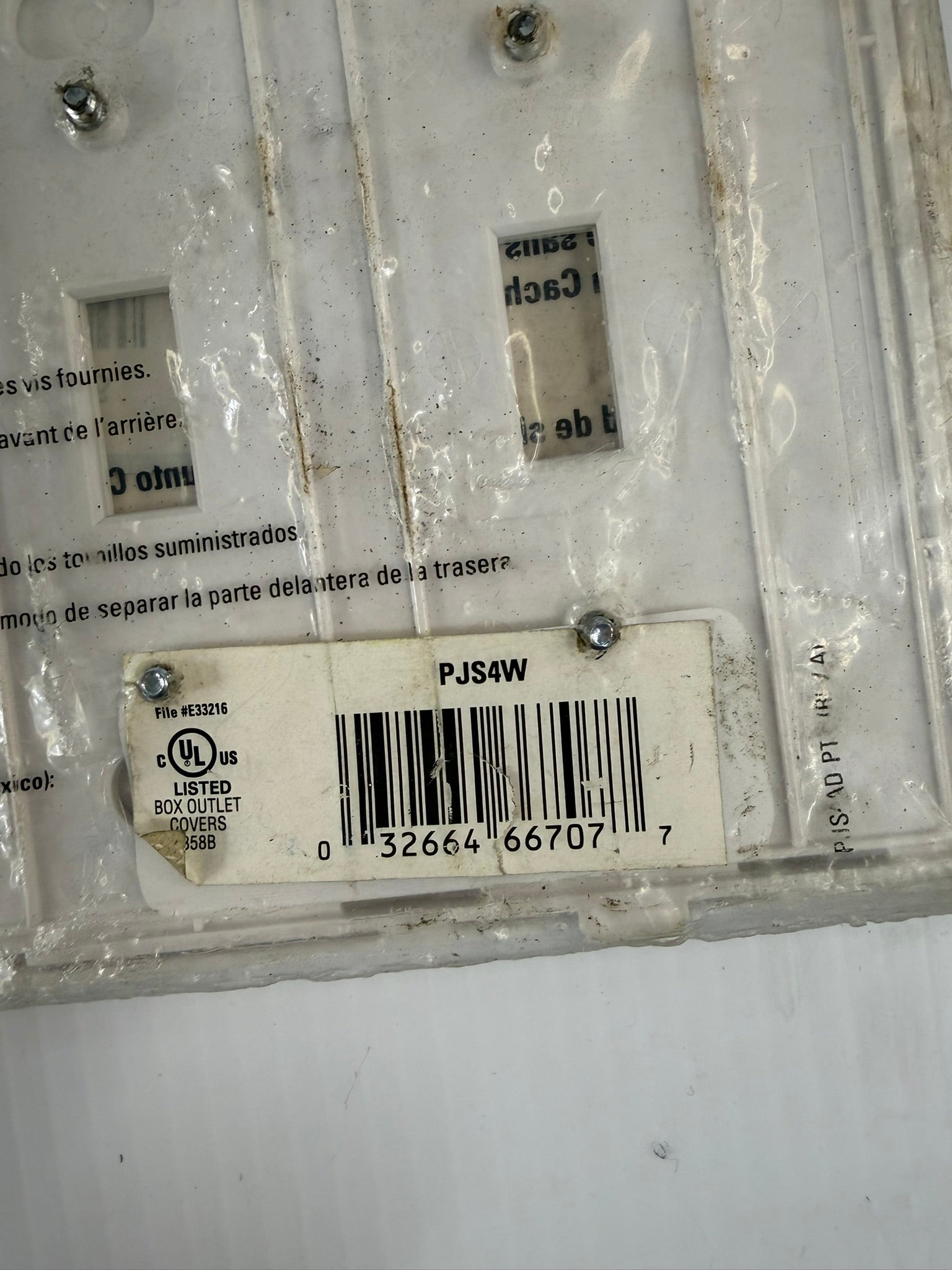 Cooper Wiring 4-Gang Toggle Switch Plate PJ54W White