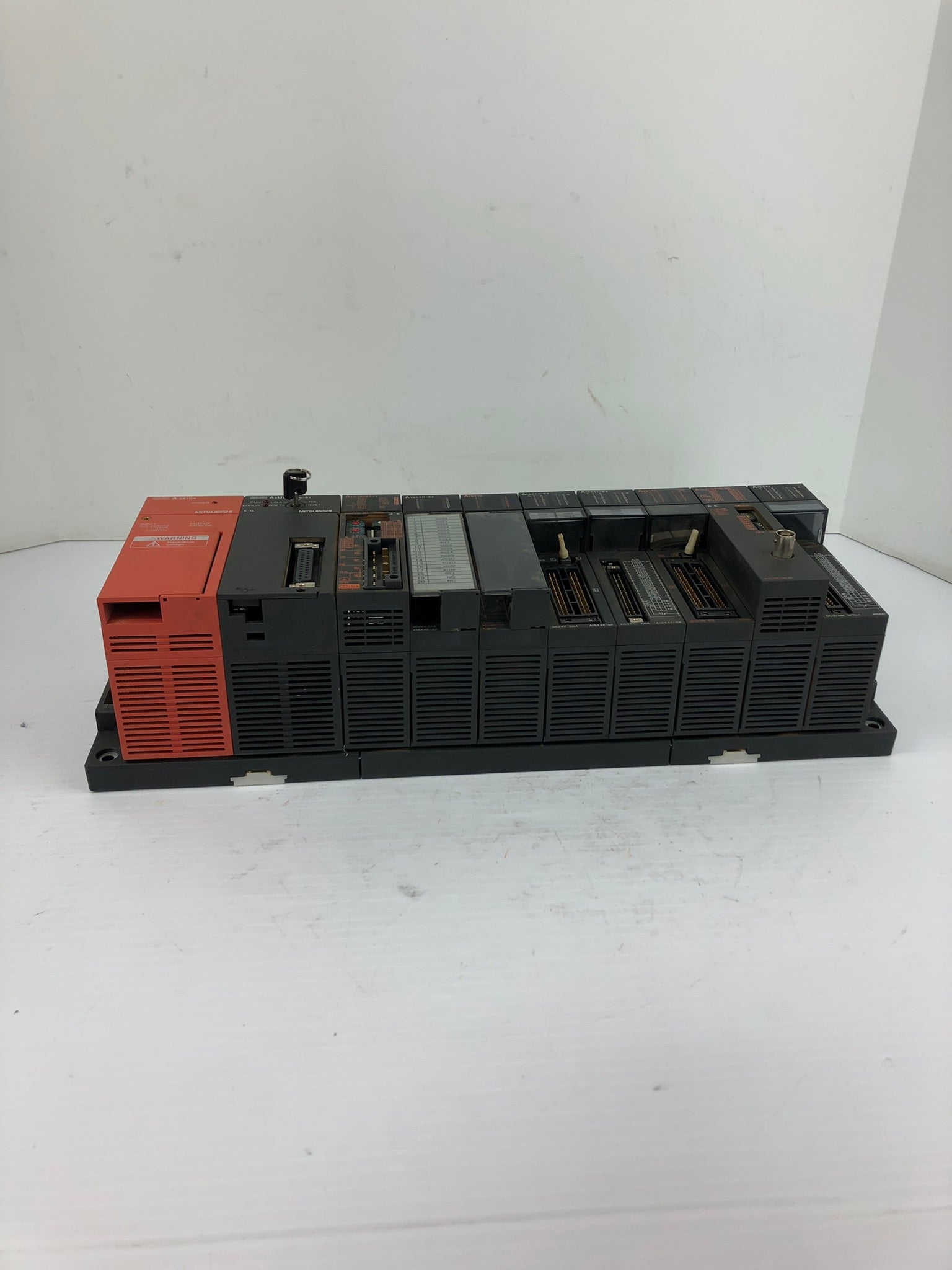 Mitsubishi A1S61PN PLC Melsec CPU 10 Slot Rack with Modules