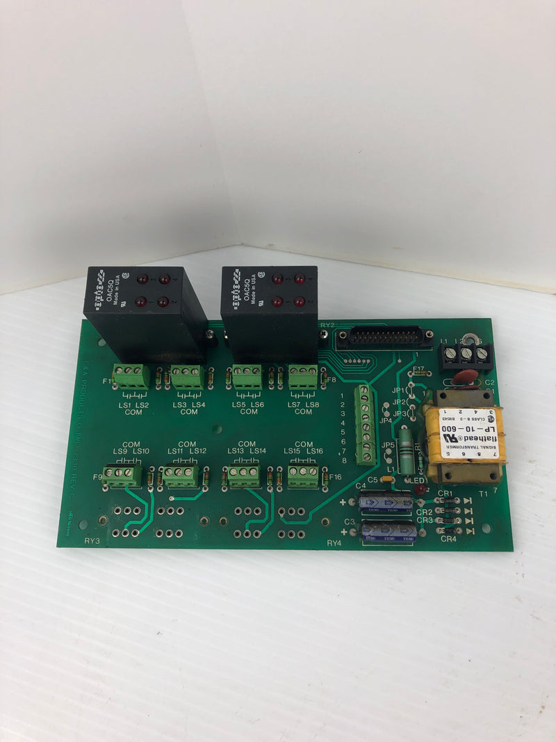 Namco CA110-10000 C&A Products Relay Circuit Board RB-1 Rev. C