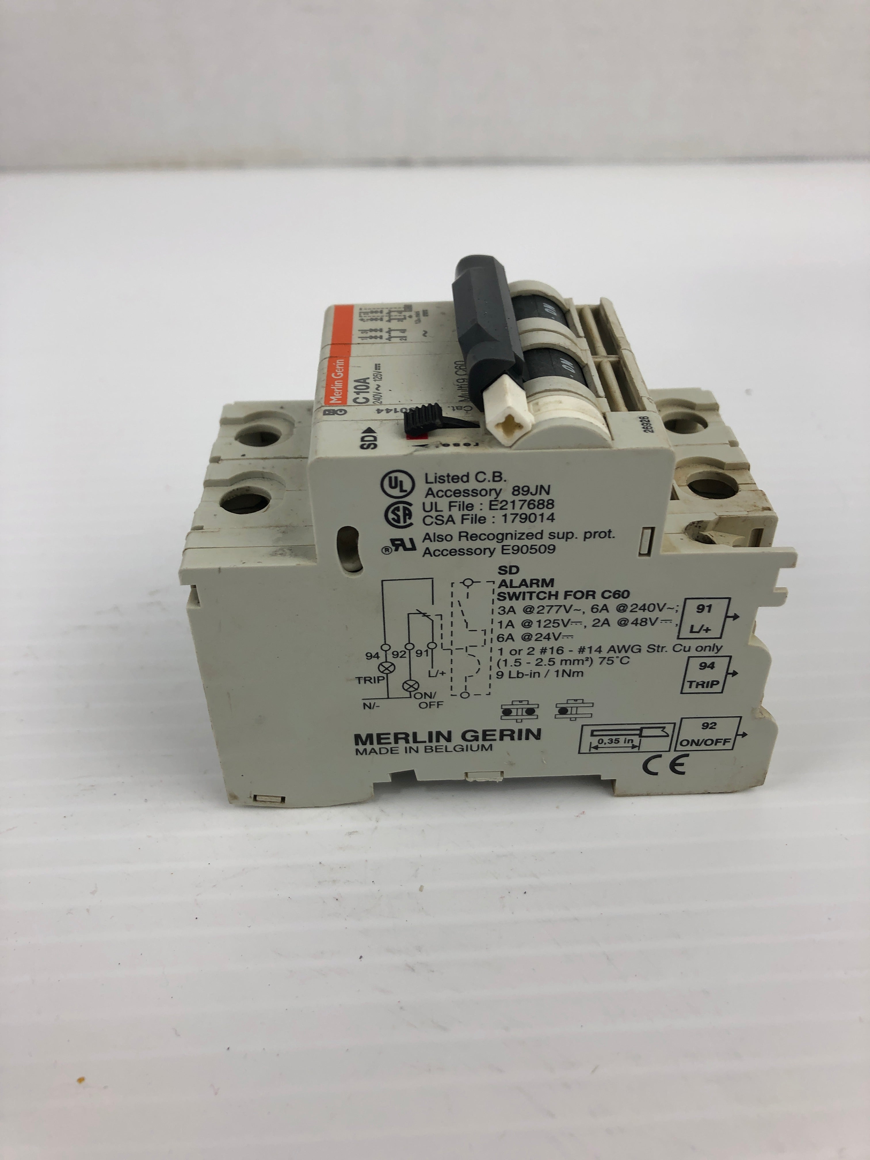 Merlin Gerin C10A Circuit Breaker Protector 240V~125V 10A 2P 60144