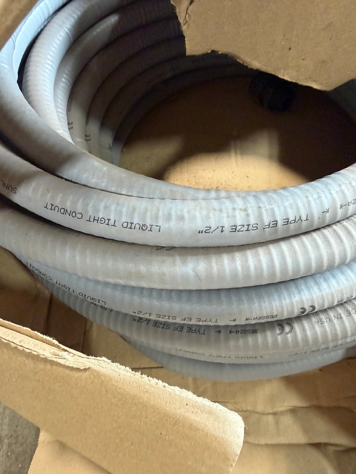 Electri-Flex Liquatite Type EF 1/2" Liquidtight Flexible Conduit Bulk Coil