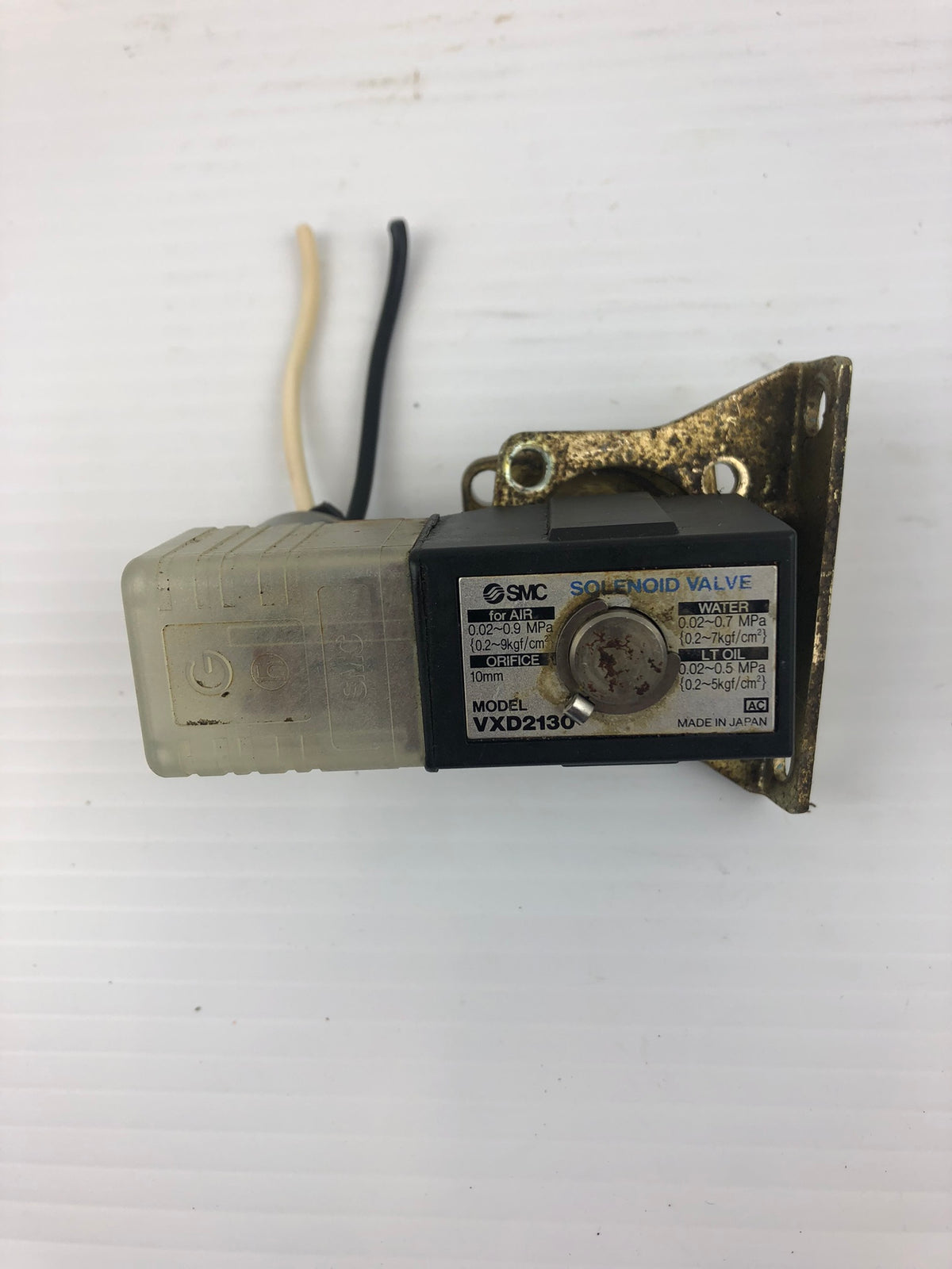 SMC VXD2130 Solenoid Valve Air 0.02 ~0.9 MPA Water 0.02~0.7 MPA