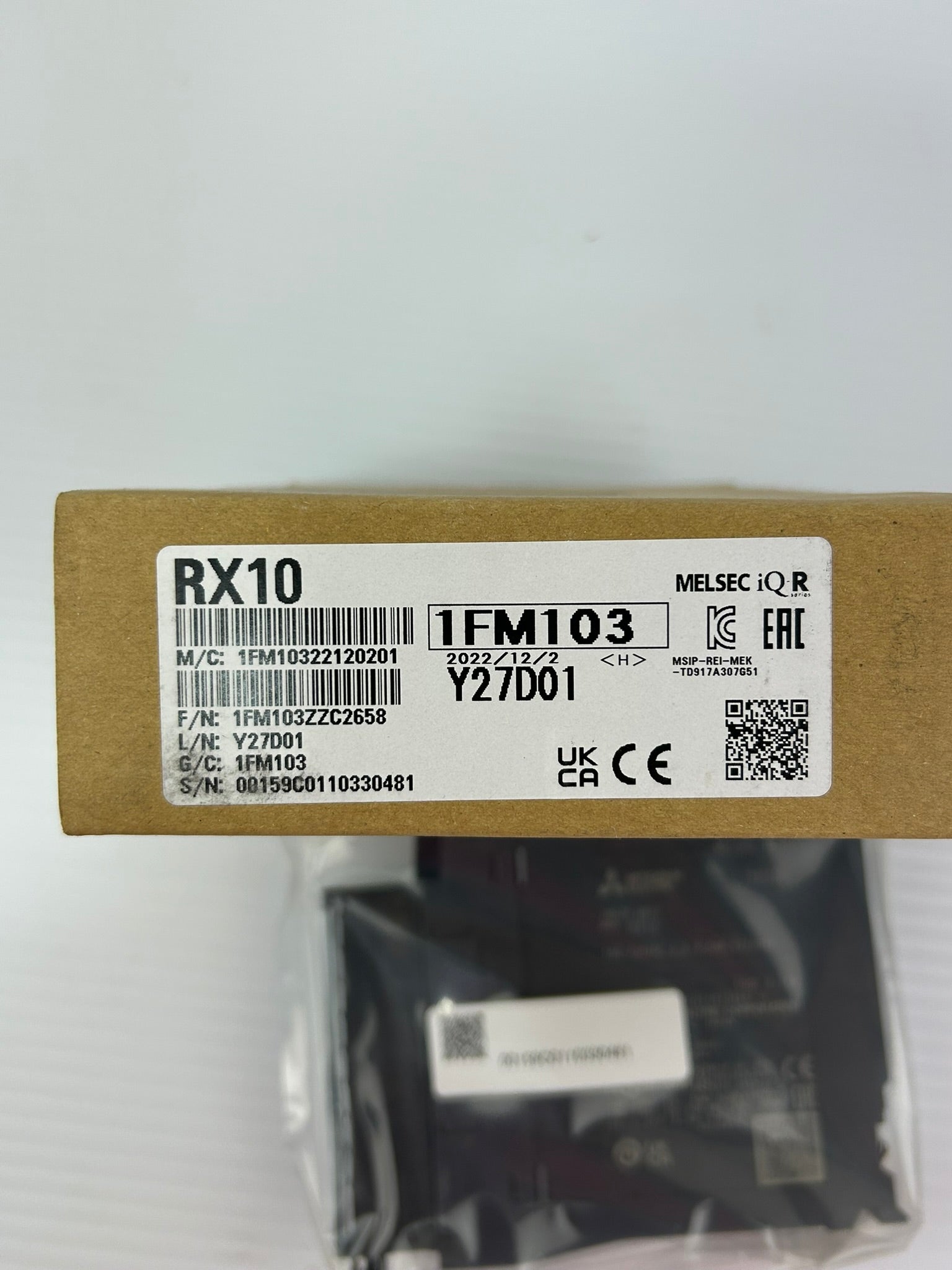 Mitsubishi RX10 MELSEC iQ-R PLC AC Input Module 10 Point 100-120VAC