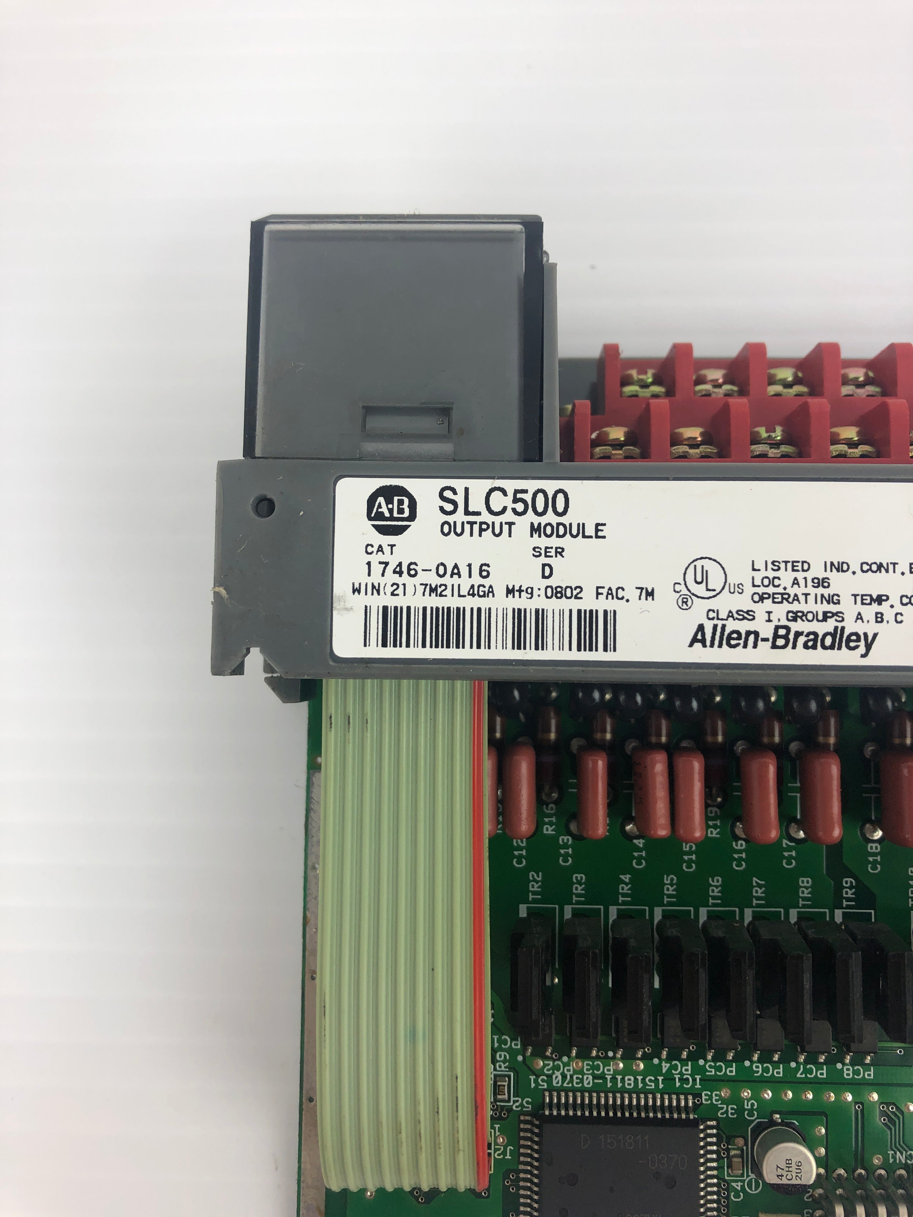 Allen-Bradley 1746-0A16 PLC Output Module SLC 500 Series D - No Door