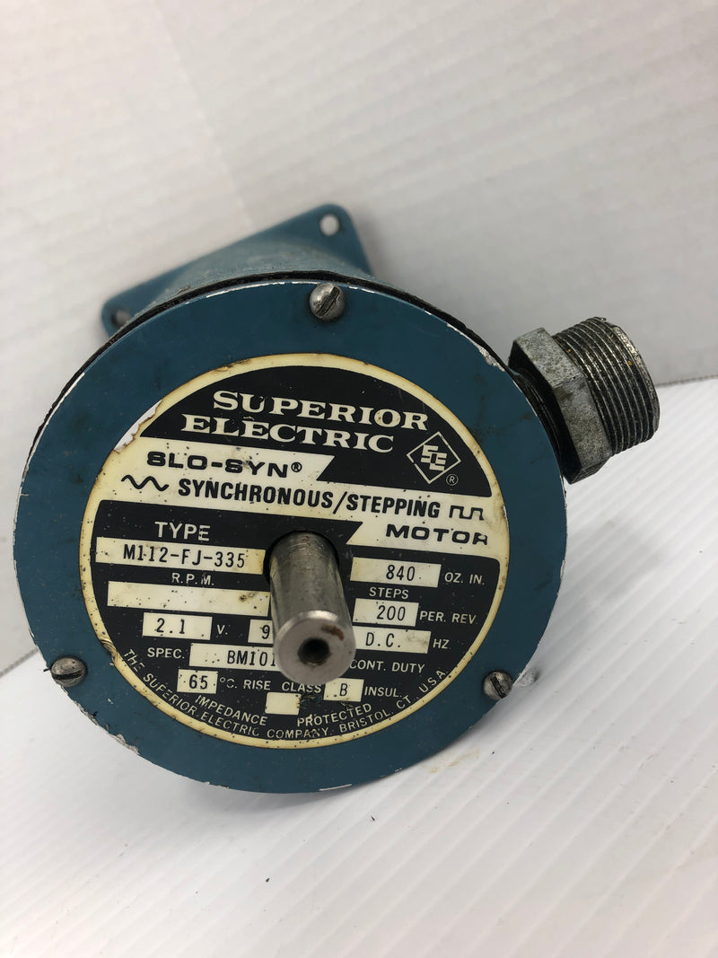 Superior Electric M112-FJ-335 Slo-Syn Synchronous Stepping Motor 2.1V