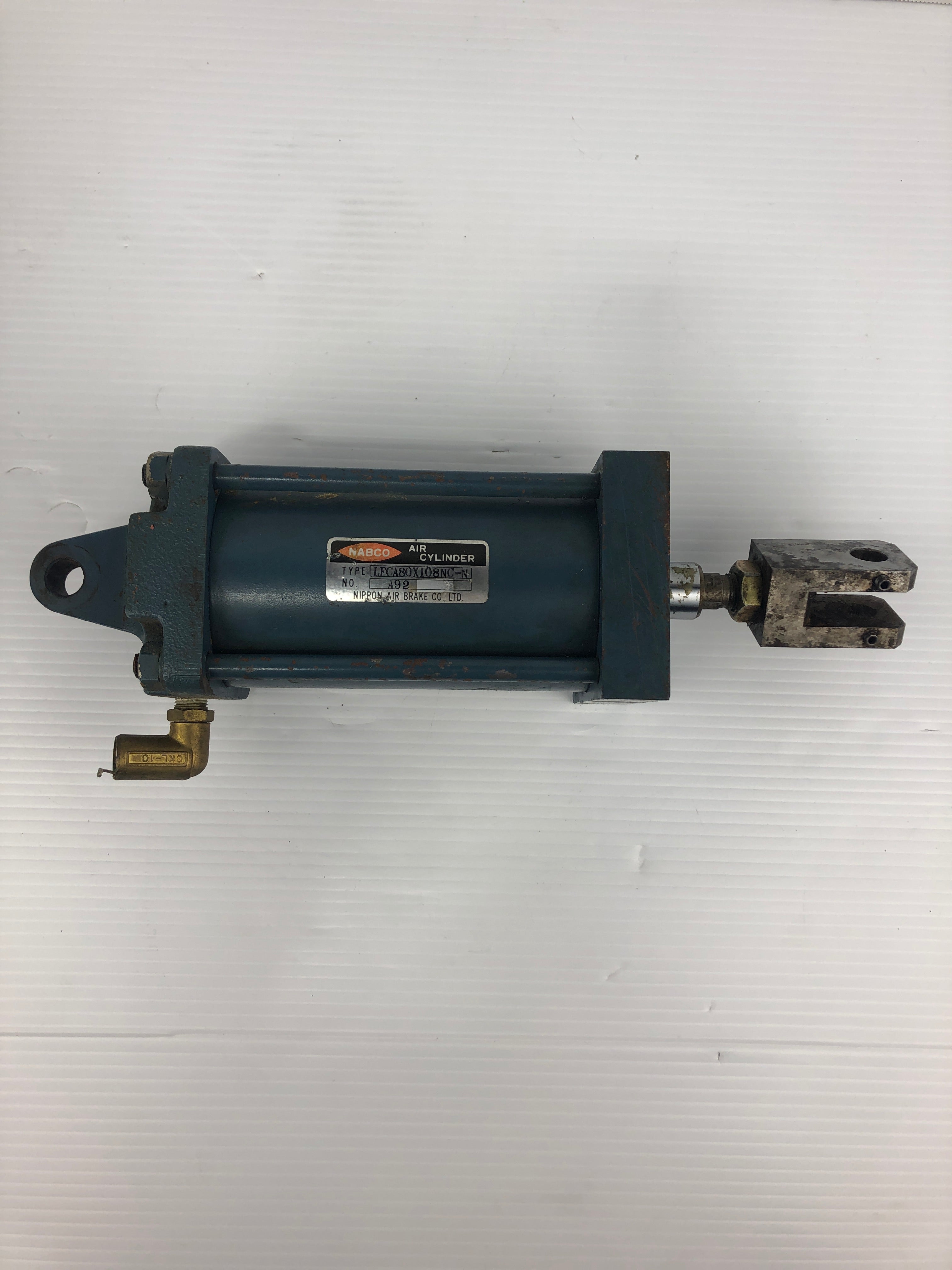 Nabco LFCA80X108NC-N Air Cylinder with Fittings A92 Nippon Air Brake Co.