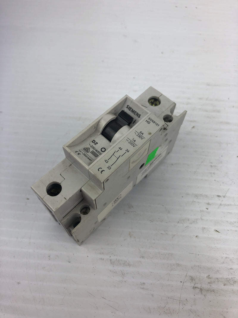 Siemens Circuit Breaker 5SX21 D2 230 V Lot of 8