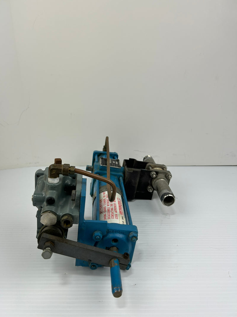 Contromatics 200SRP Pneumatic Actuator & Moore 12372-74N/10LB Valve Positioner