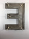 "E" Metal Block Letter 12"