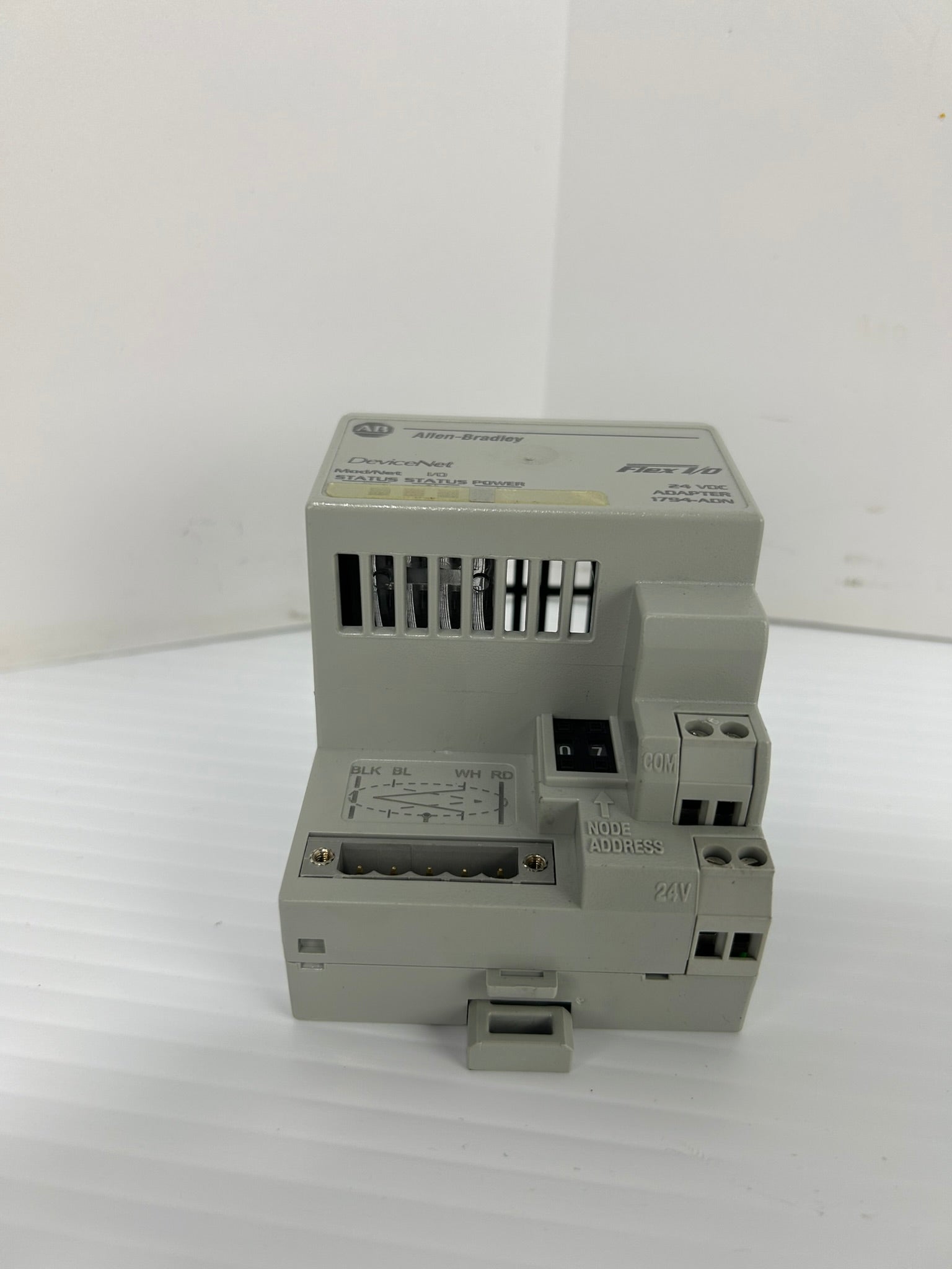 Allen-Bradley 1794-ADN DeviceNet Flex I/O Adapter Ser B Rev B01 F/W Rev G 24VDC