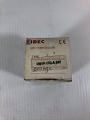 IDEC Pushbutton Switch HW1P-1FQ-A-24V Orange Lens