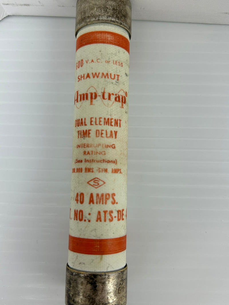 Shawmut ATS-DE 40 Amp-Trap Dual Element Time Delay Fuse Class K-5 - Lot of 2