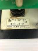 Idec Izumi ZY1C-SS3423 Pushbutton Control Panel Type: 11X31-012