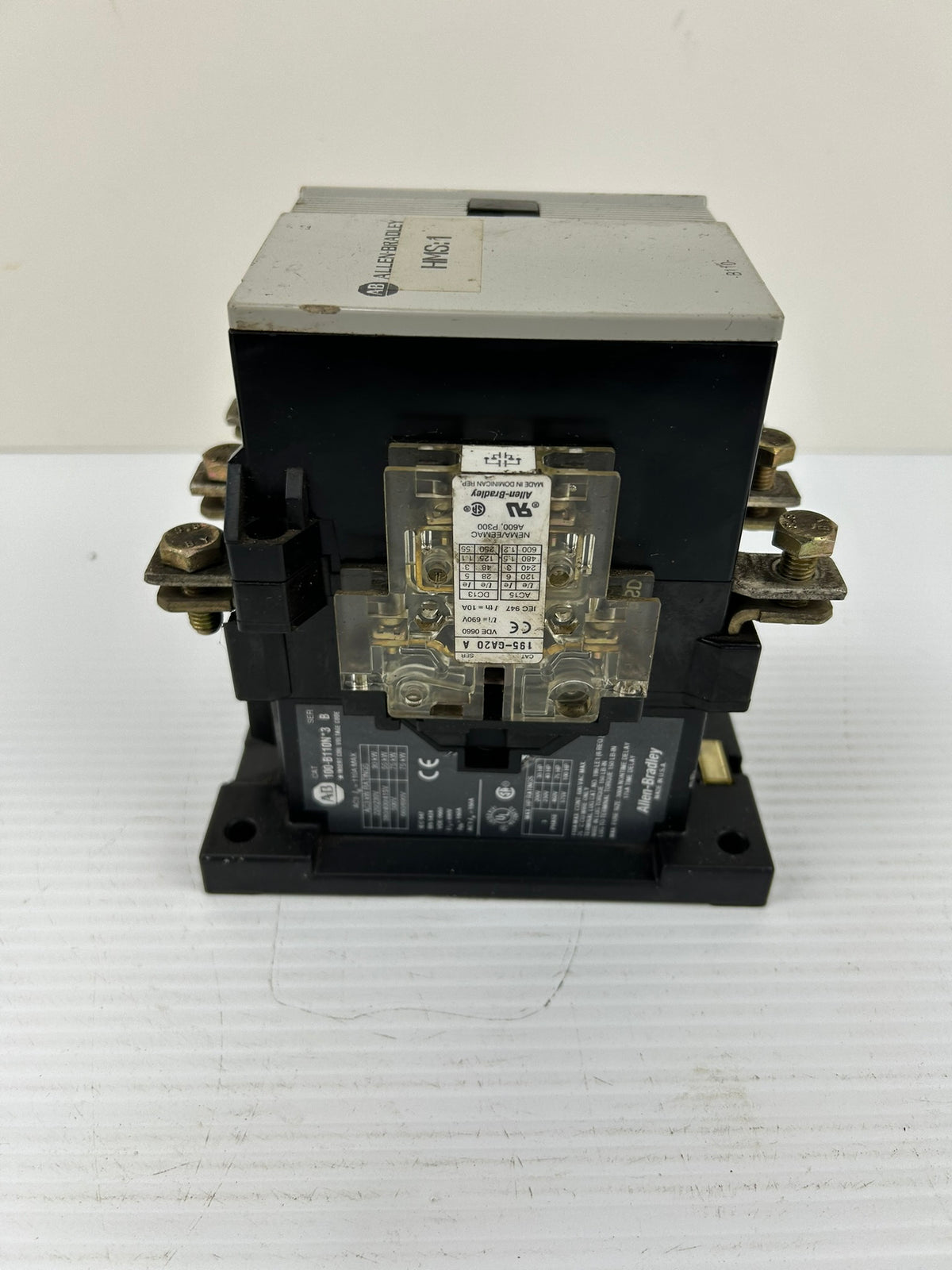 Allen Bradley 100-B110N*3 Contactor Series B Coil 110/120V