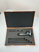 Mitutoyo 229-128 DMC2.5-6"K Interchangeable Rod Micrometer Depth MIC 0"-6"