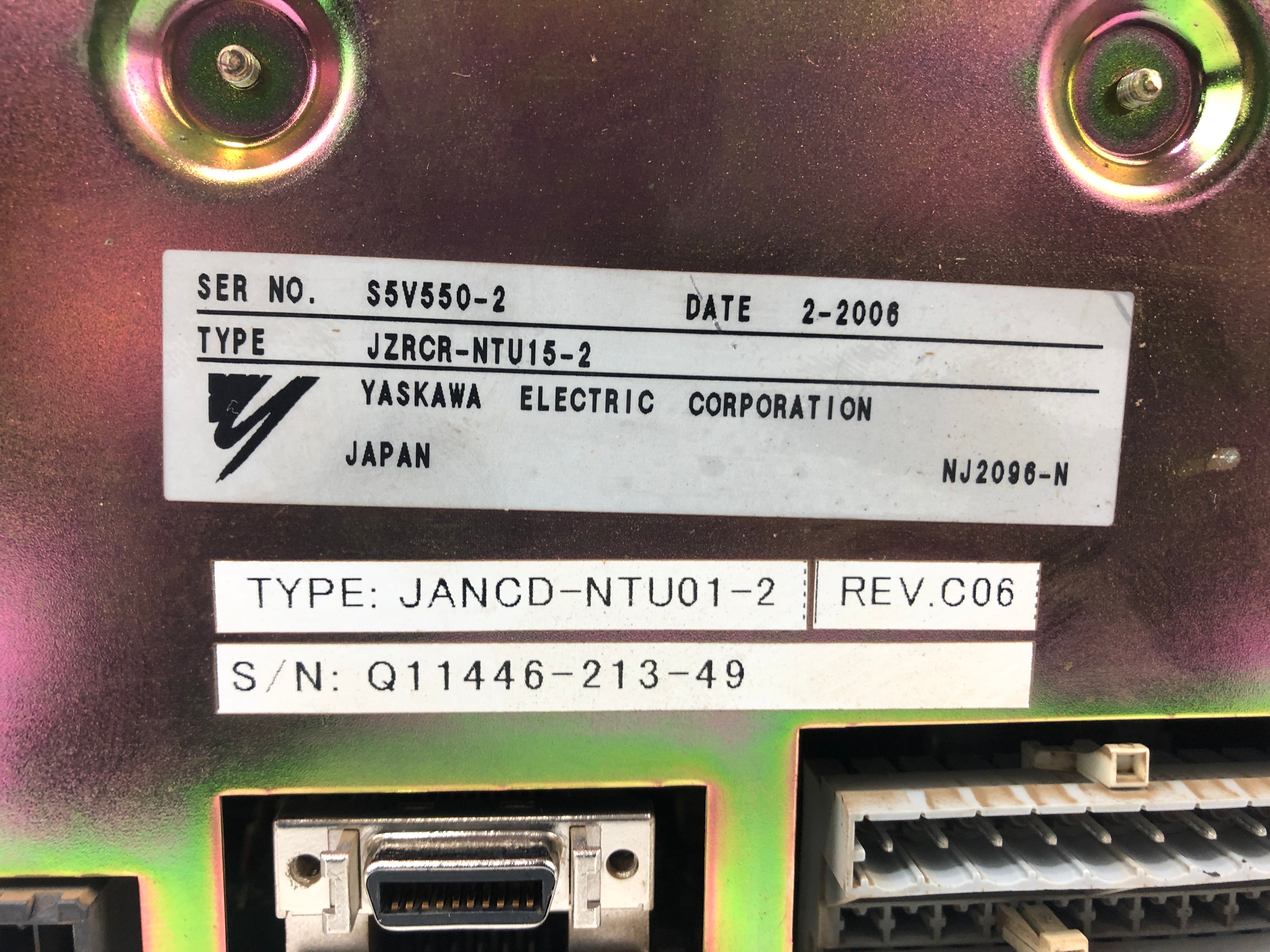 Yaskawa JZRCR-NTU15-2 Power Supply Drive