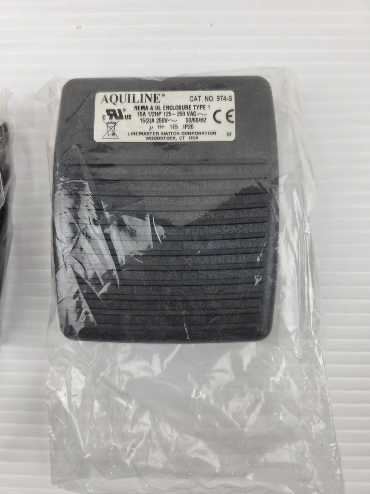 Linemaster Aquiline 974-S DPDT Momentary Foot Switch 15A 250VAC