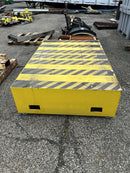 Safety Platform Yellow Black Striped 6' Wide x 4' Deep x 5" Thick