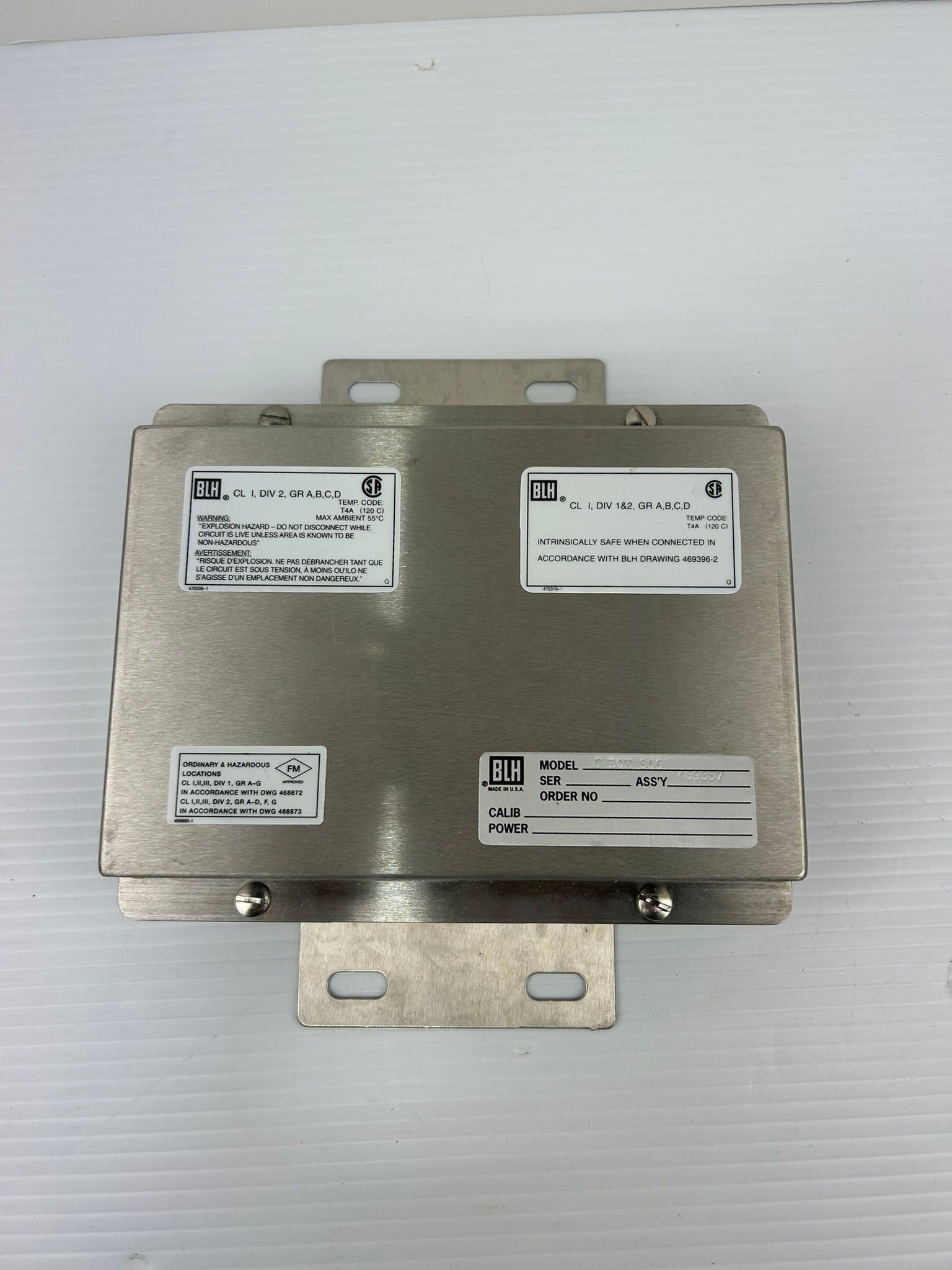 BLH J Box 306 Stainless Steel Junction Box 469357
