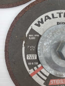 Walter A-36-PIPE Steel Acier PipeFitter Grinding Wheel 7x3/32x7/8" - Lot of 4