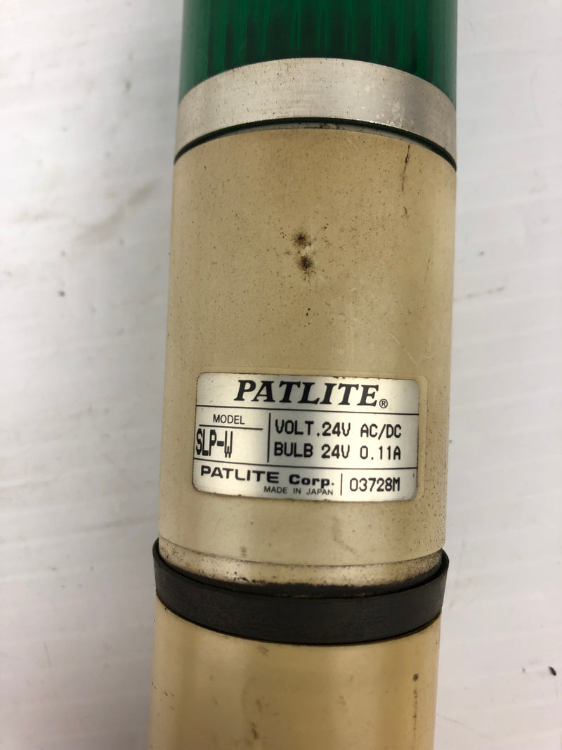 Patlite SLP-W Signal Light Tower .24VAC/DC Bulb 24V 0.11A