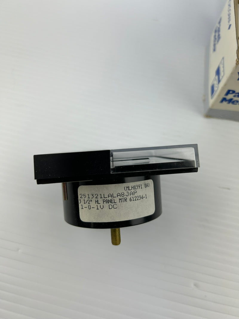 Yokogawa 251321LALA8JAP 3-1/2" HL Panel Meter 0-250 DC Volts 1-0-1VDC 612234-1