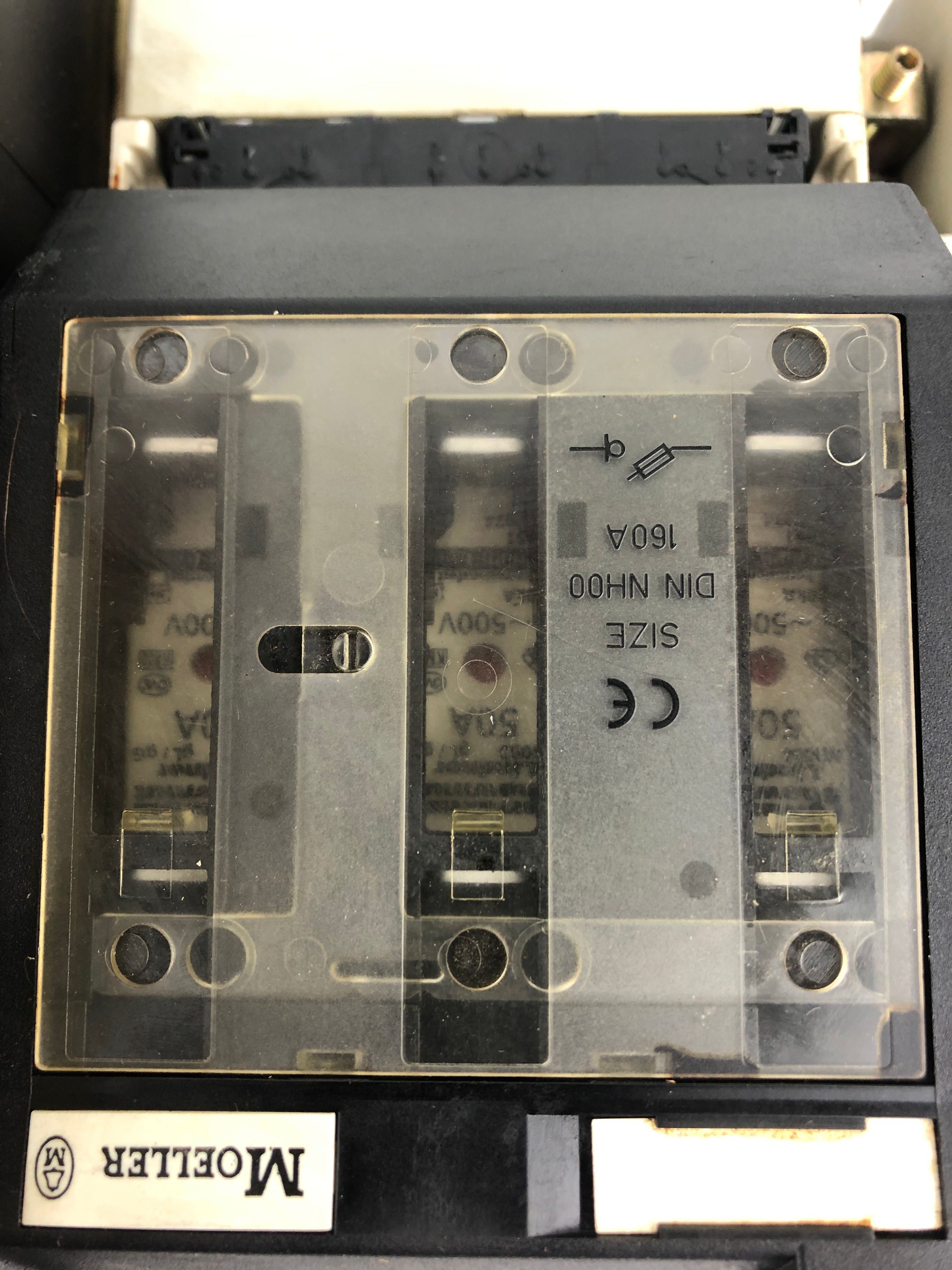 Moeller ZM6-125 Circuit Breaker with Fuse Holder NH000 Assembly