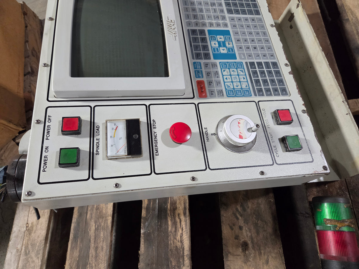 Haas VF-0 CNC Mill Operator Control Panel CRT Display Keyboard with Light Tower