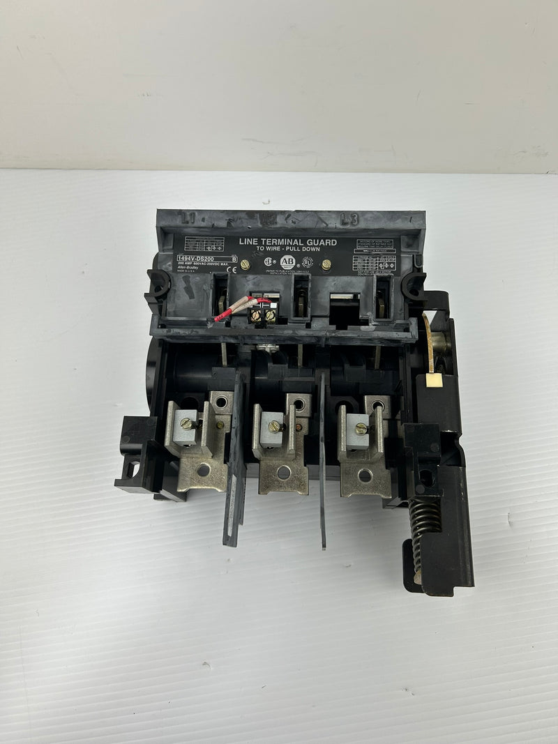 Allen Bradley 1494V-DS200 Fusible Disconnect Switch Series B 200 Amp