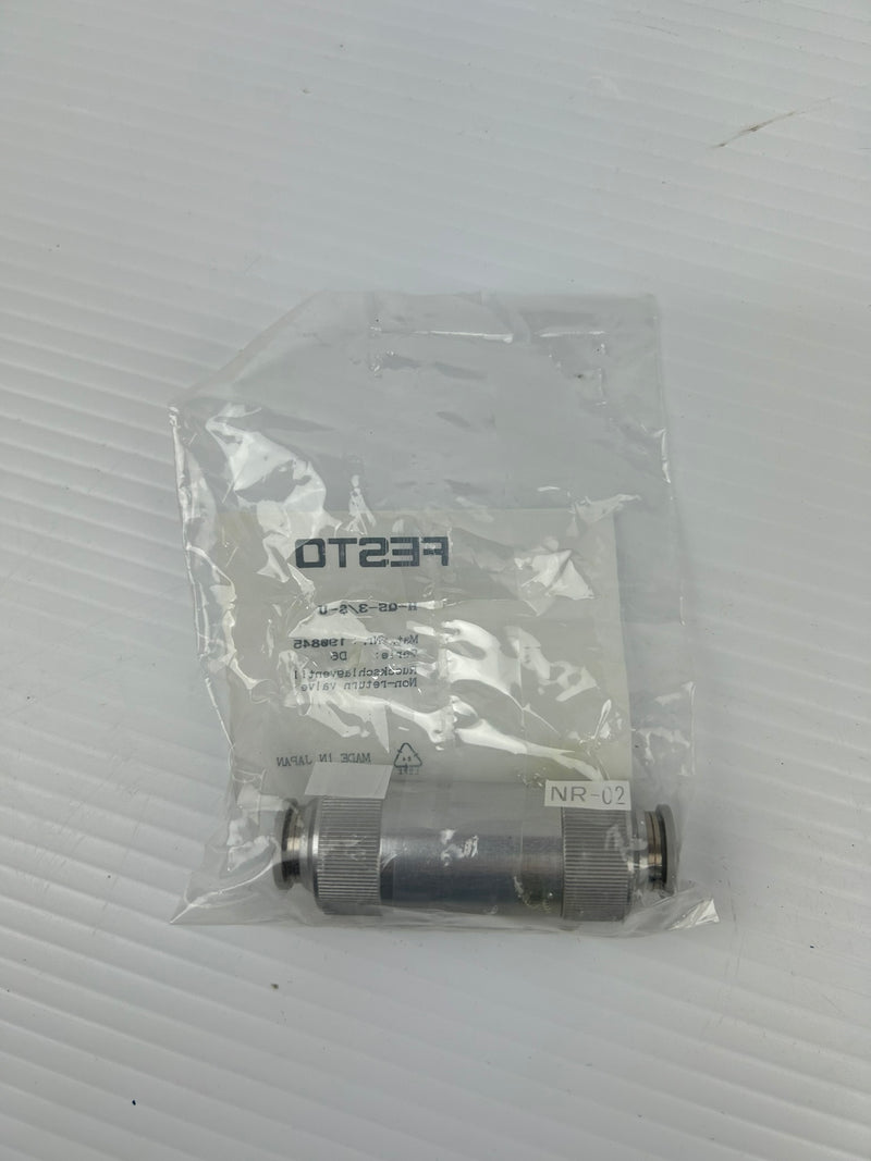 Festo H-QS-3/8-U Non-Return Valve 190845