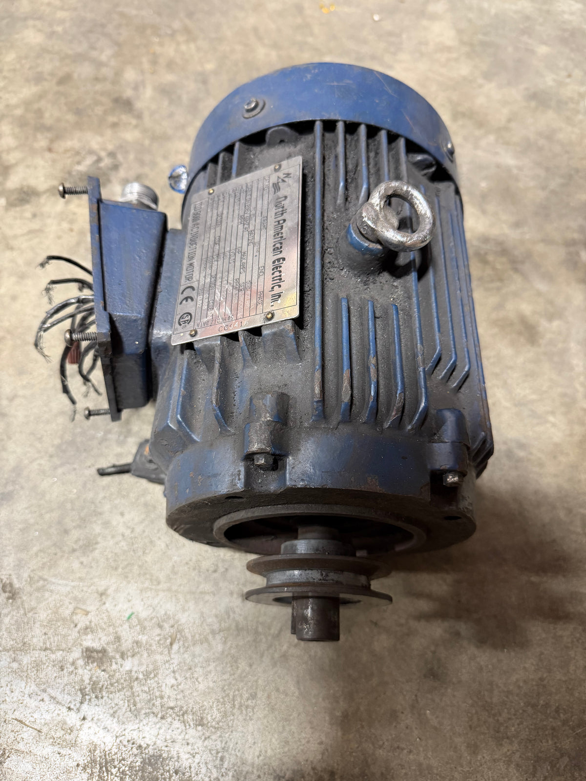 North American Electric H1802 Motor 2 HP 230-460V 1425/1751 RPM 3 Phase 50/60Hz