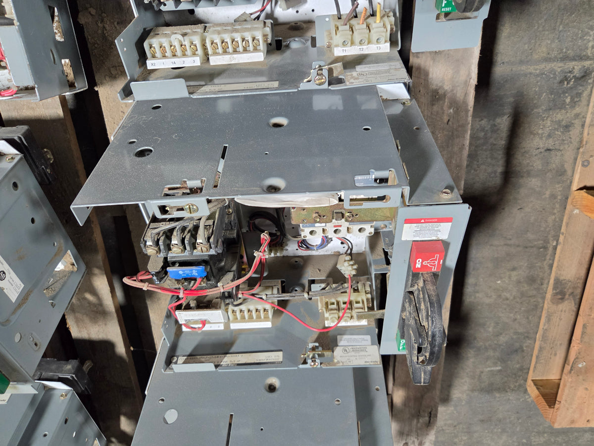 Allen-Bradley 2113B MCC Bucket Size 1 FVNR 3.0HP 3PH 480V 15A Breaker - No Door