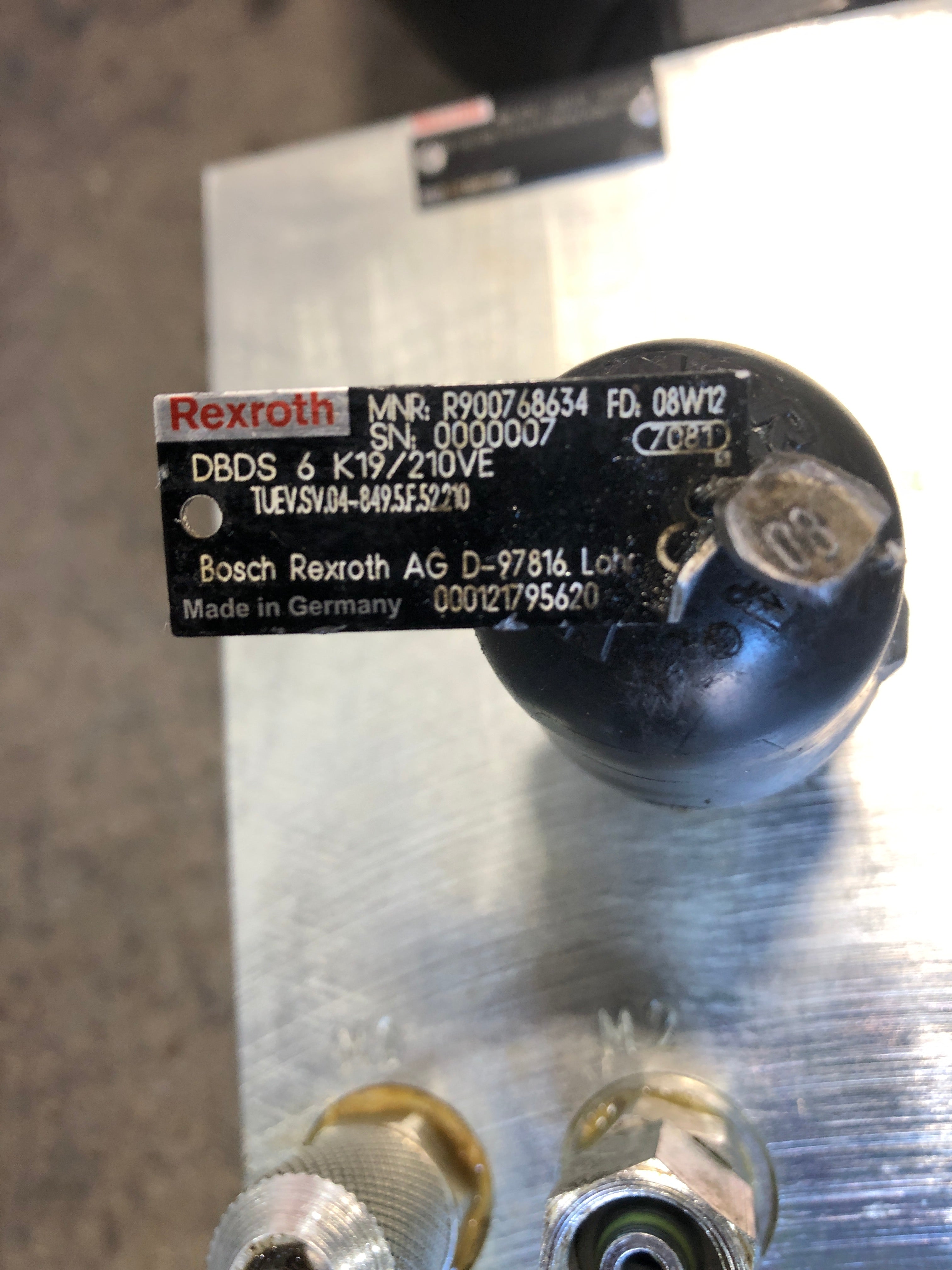 Rexroth Pressure Relief Valve R900768634 DBDS6K19/210VE