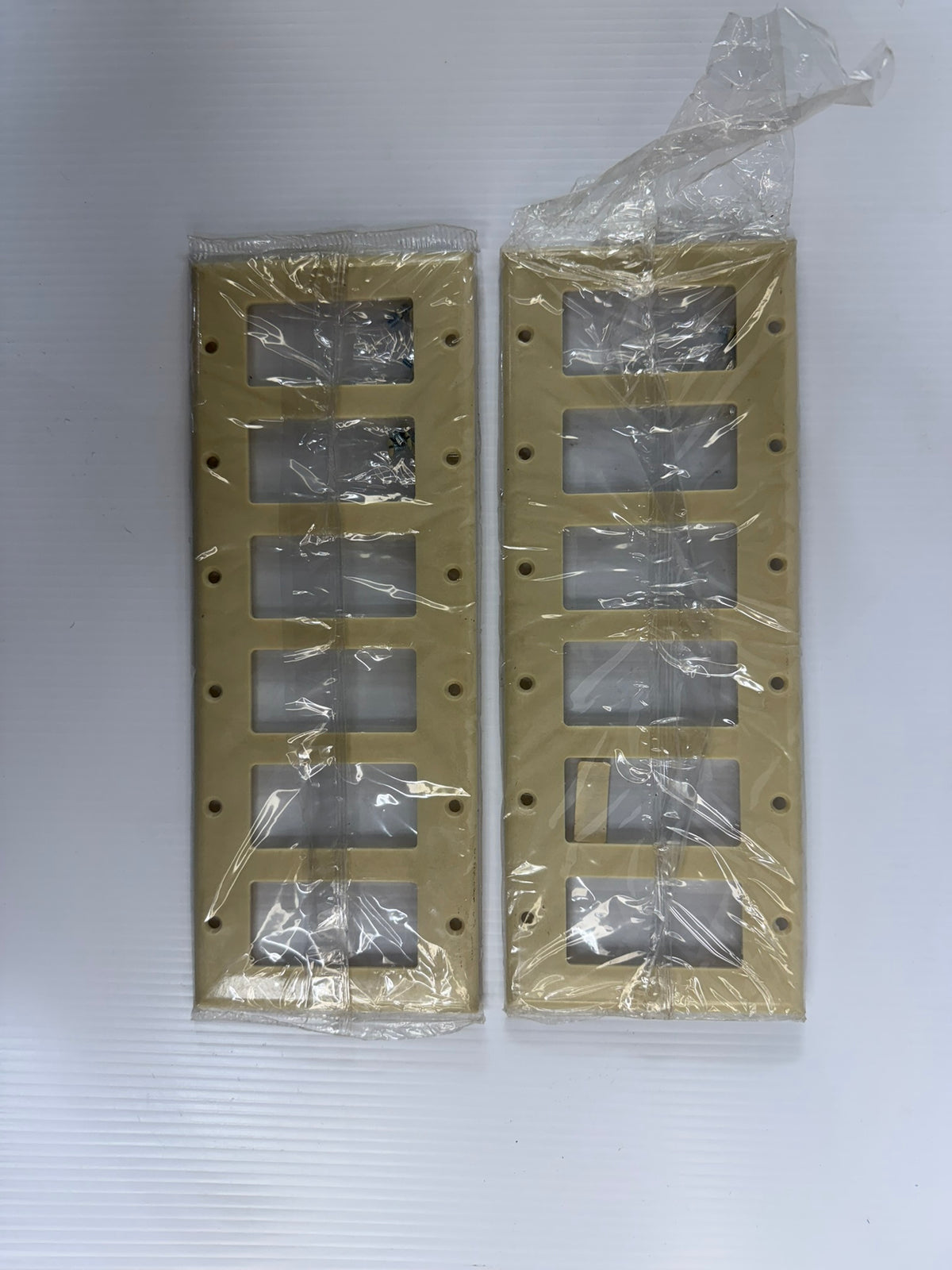 Cooper Wiring 6-Gang Light Switch Cover 2166V - Lot of 2