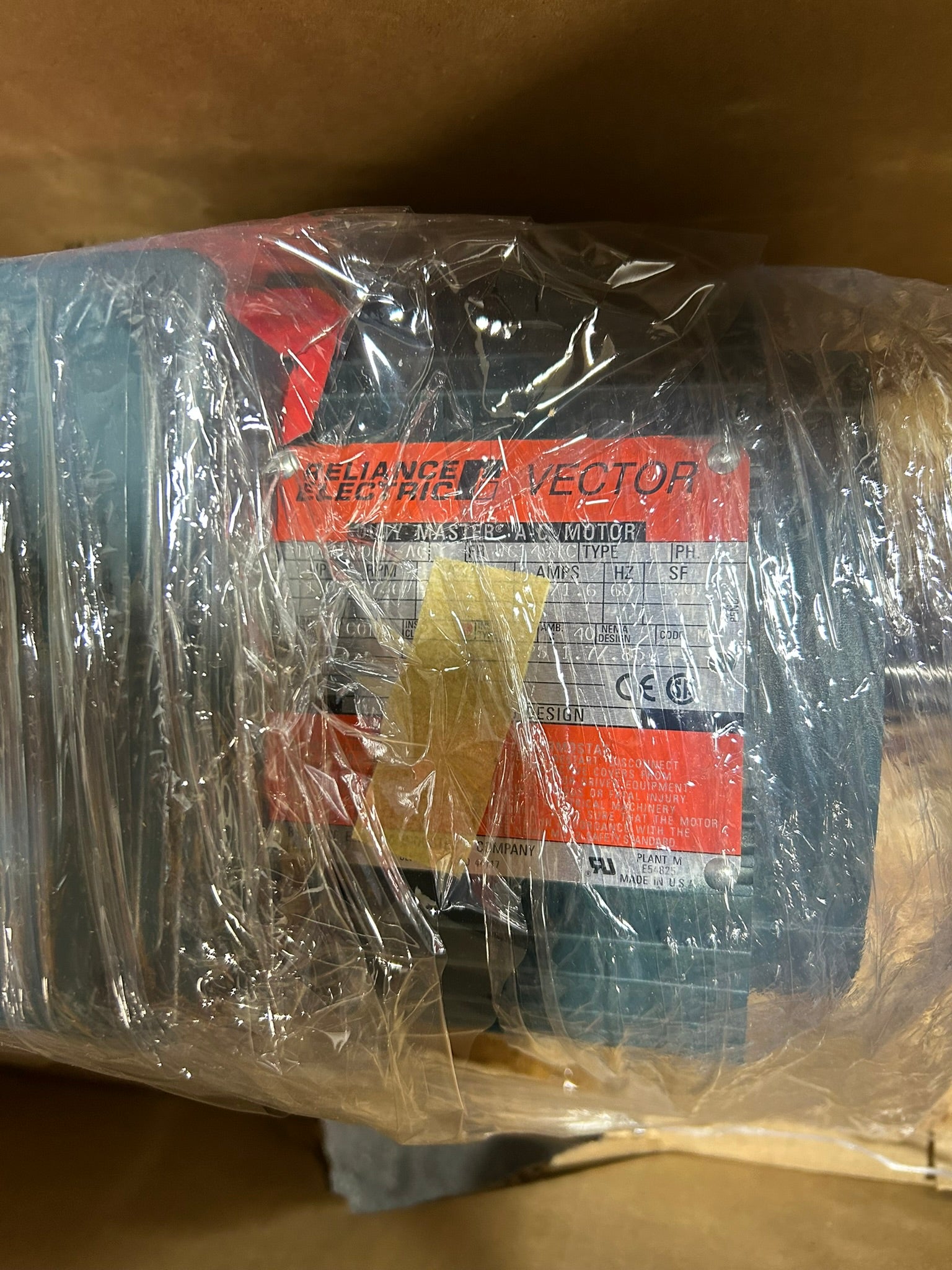 Reliance Electric P14A5803P-AC Vector Duty Master AC Motor 1.0HP H2310240032X510