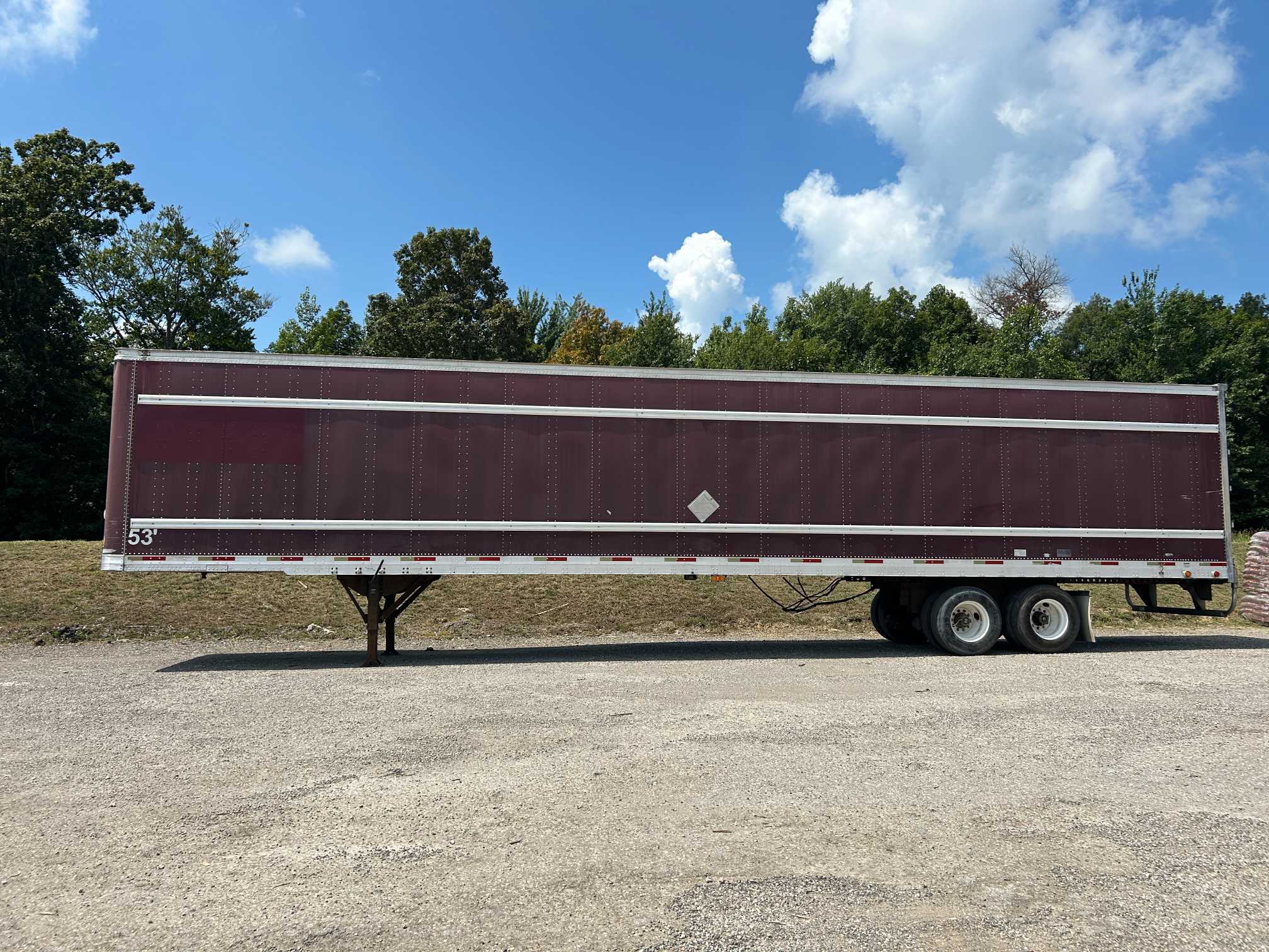 2004 Trailmobile 53' Dry Van Semi Trailer Air Ride Swing Doors 2MN01JAH541001015